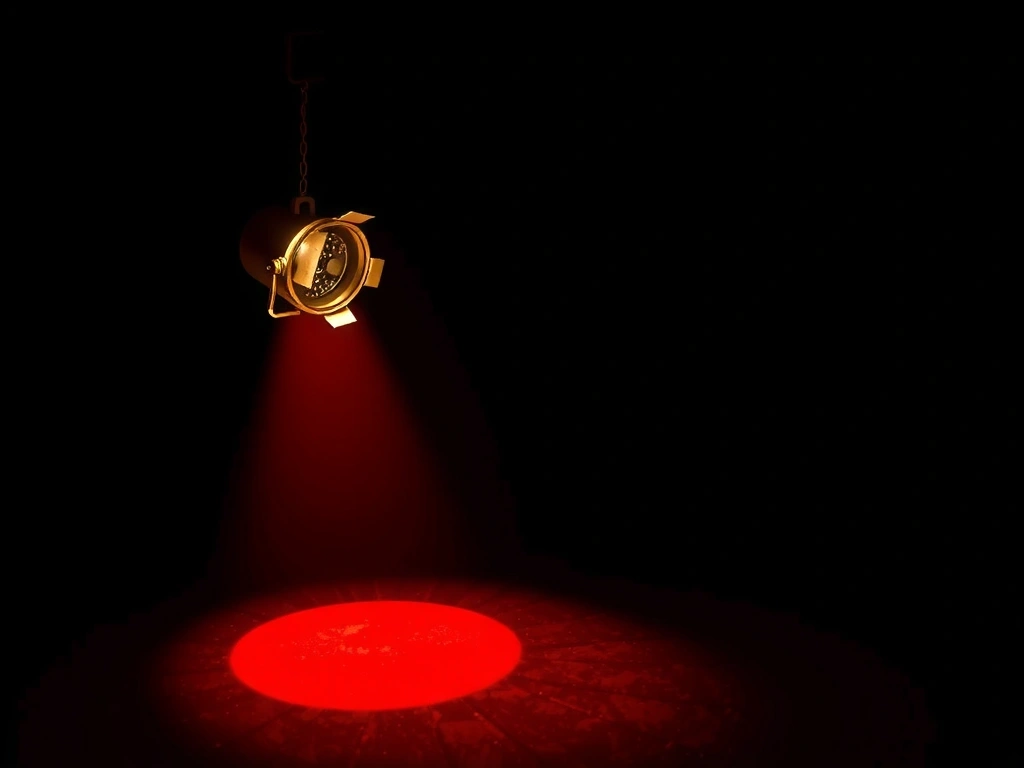 Red velvet and spotlight