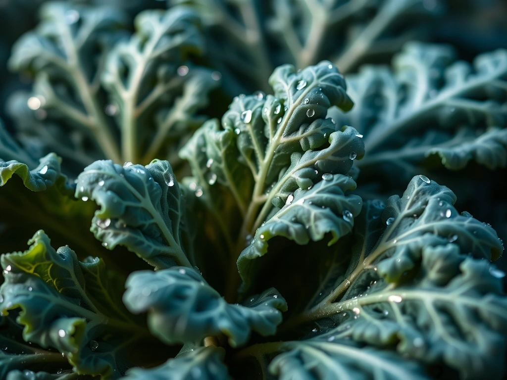 Textured kale detail