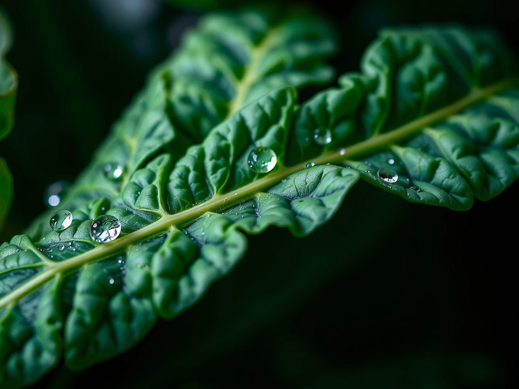 Intricate green textures