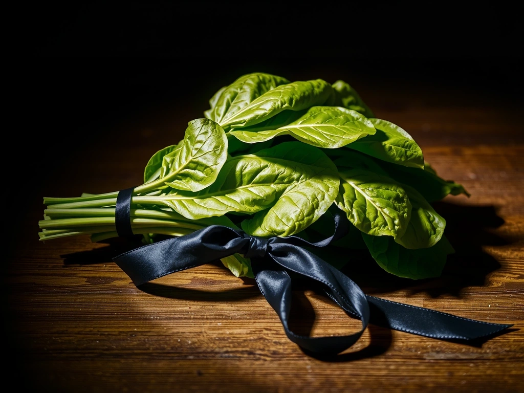 Fresh spinach aesthetic