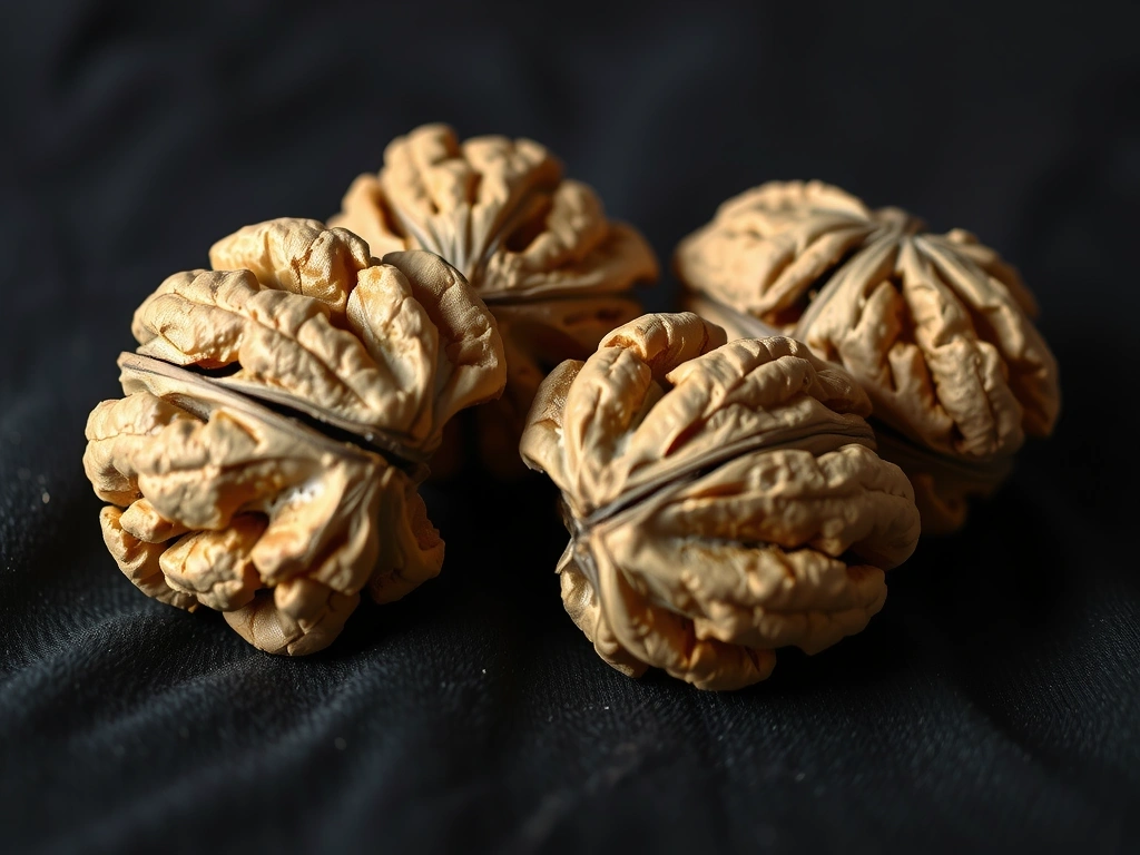 The structural layers of a walnut